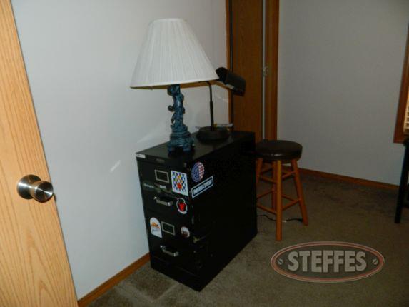 File cabinet, floor lamp, (2) lamps, - 2 bar stool_2.jpg